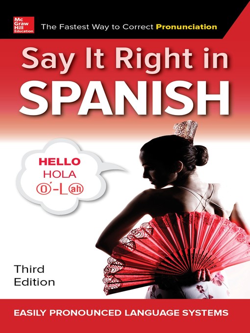 Title details for Say It Right in Spanish by EPLS, NA - Available